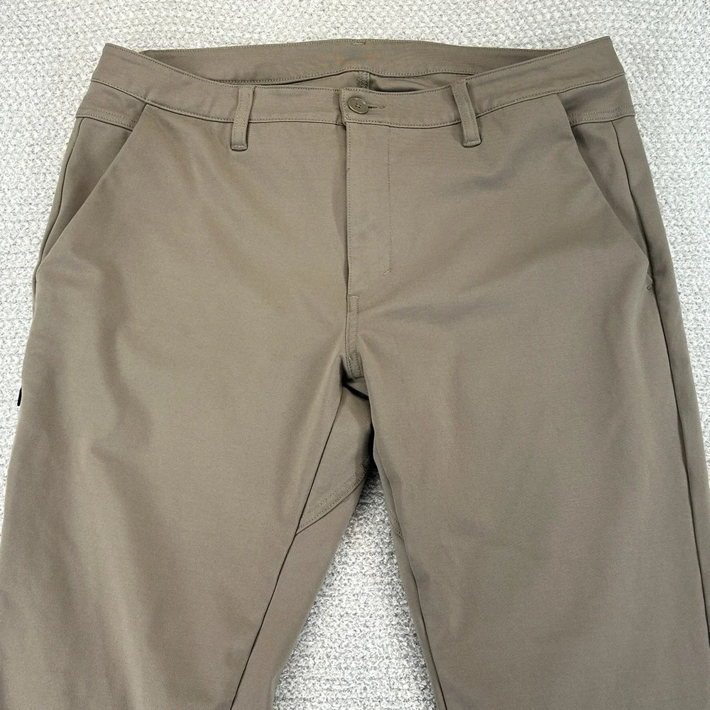 BYLT‎ Premium Basics Pants Mens Sz 38 35x27 Brown Everyday Jogger Slim Fit